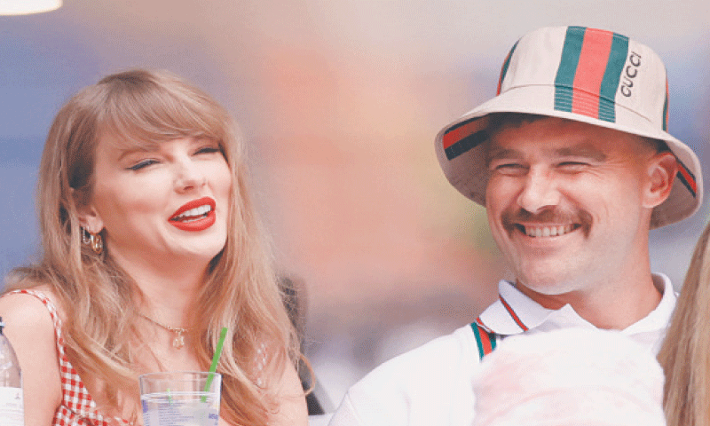 Taylor Swift and Travis Kelce attend the men’s final of the US Open tennis tournament in New York City on Sept 8 last year.—AFP/file Taylor Swift and Travis Kelce attend the men’s final of the US Open tennis tournament in New York City on Sept 8 last year.—AFP/file