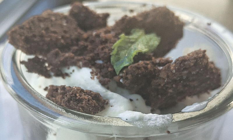 Chocolate panna cotta | Photo by the writer Chocolate panna cotta | Photo by the writer