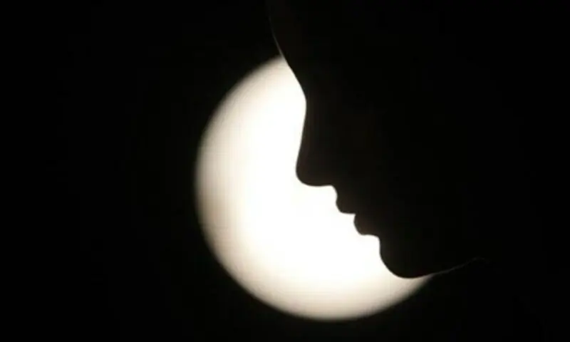 A silhouette of a woman. &mdash; Reuters/File