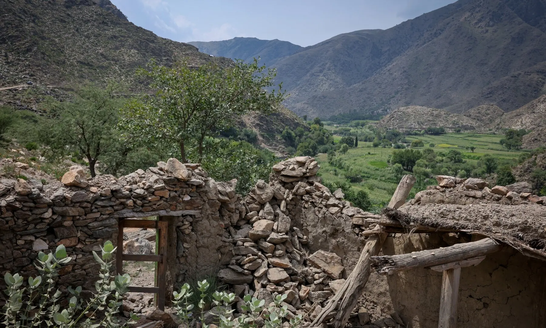 A view of a damaged house following a deadly magnitude-6 earthquake that struck Afghanistan on Sunday in Nurgal district, Kunar province, Afghanistan on September 3. — Reuters