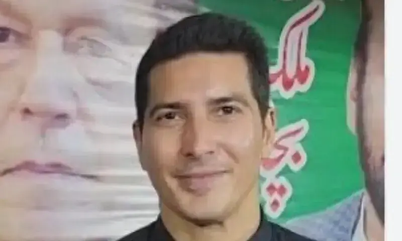 Aleema Khan&rsquo;s son Shershah &mdash; Photo via X/@PTIofficial