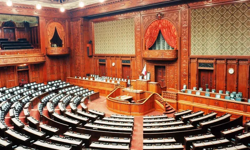 The Chamber of the House of Representatives in Japan’s National Diet Building in Tokyo, Japan. — Japan House of Representatives