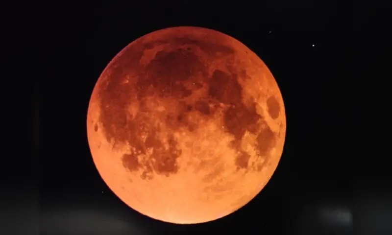 An image of a lunar eclipse on September 7. &mdash; Dr Farrukh Shehzad