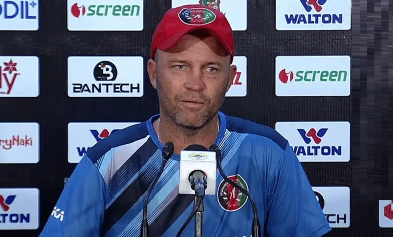 A file photo of Afghanistan coach Jonathan Trott. &mdash; Via X