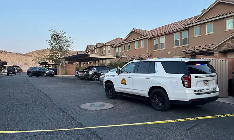 Police vehicles are seen at the apartment complex where Tyler Robinson, the 22-year-old suspected of killing right-wing activist Charlie Kirk, lives in St George, Utah, US, September 12. — AFP