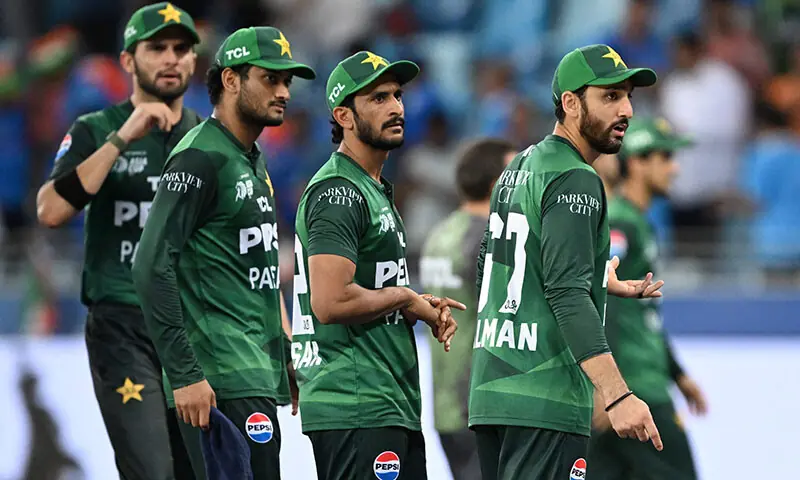 Pakistan’s players walk back to the pavilion at the end of the Asia Cup 2025 T20 international cricket match against India at the Dubai International Stadium in Dubai, the UAE on September 14. — AFP Pakistan’s players walk back to the pavilion at the end of the Asia Cup 2025 T20 international cricket match against India at the Dubai International Stadium in Dubai, the UAE on September 14. — AFP