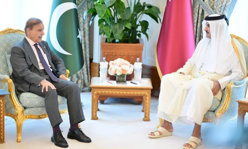 وزیراعظم نے اسرائیلی حملے کو قطر کی خودمختاری اور علاقائی سالمیت کی کھلی خلاف ورزی قرار دے دیا &mdash; فوٹو: وزیراعظم آفس