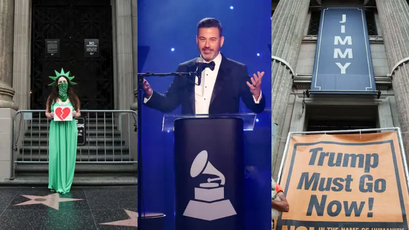 Hollywood comes to Jimmy Kimmel&rsquo;s defence after ABC pulls late-night show over Charlie Kirk remarks