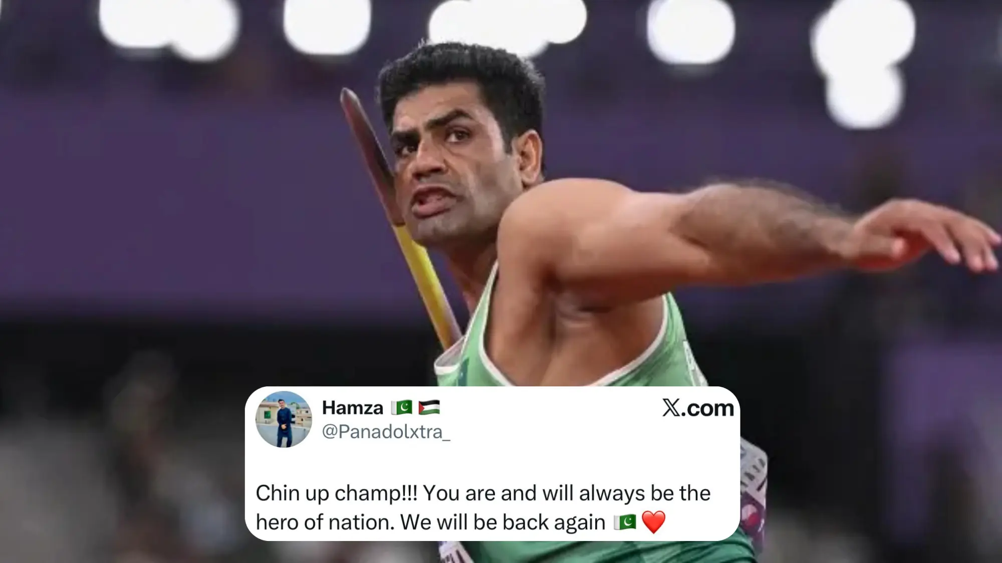 ‘Chin up, champ’: Pakistanis on X have Arshad Nadeem’s back after World Athletics exit