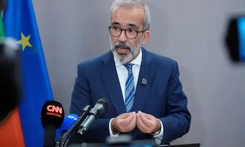  Portugal&rsquo;s Foreign Minister Paulo Rangel announces that the Portuguese government recognises a Palestinian state, during a statement ahead of the United Nations General Assembly in New York, US, on September 21, 2025. &mdash; Reuters 