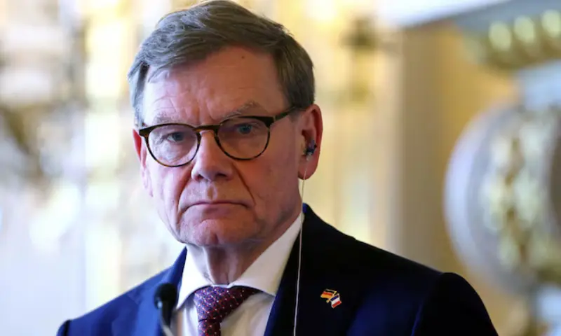 German Minister for Foreign Affairs Johann Wadephul attends a press conference with French Minister for Europe and Foreign Affairs Jean-Noel Barrot (not seen) after a meeting at the Quai d’Orsay, France’s Ministry of Foreign Affairs, in Paris, France, on July 18, 2025. — Reuters/File
