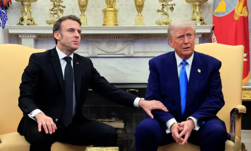 French President Macron says Trump &lsquo;on the same page&rsquo; over West Bank annexation