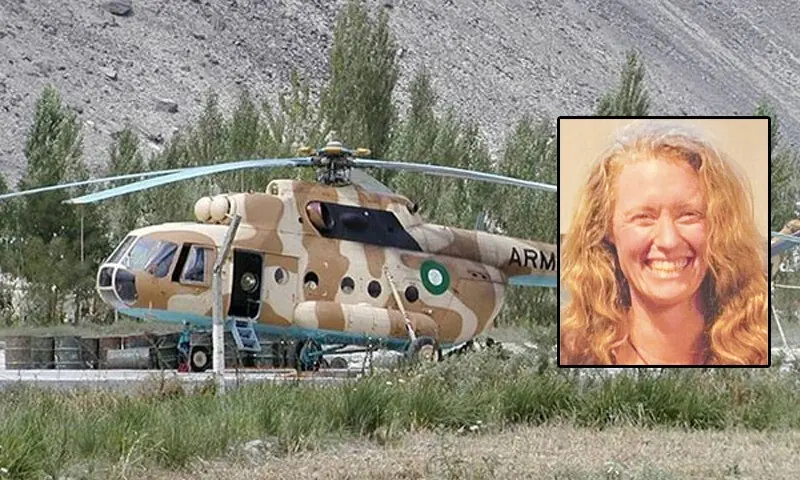 جیسیکا کے ساتھی نے سیٹلائٹ فون کے ذریعے دوست کو اطلاع دی، جس نے ہنگامی امداد طلب کی۔
—فوٹو: ڈان نیوز جیسیکا کے ساتھی نے سیٹلائٹ فون کے ذریعے دوست کو اطلاع دی، جس نے ہنگامی امداد طلب کی۔
—فوٹو: ڈان نیوز