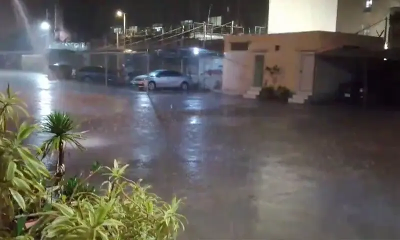 A view of Gulshan-i-Hadeed in Karachi after rain on Tuesday. — DawnNewsTV A view of Gulshan-i-Hadeed in Karachi after rain on Tuesday. — DawnNewsTV