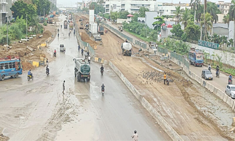 A view of the under-construction Red Line project.&mdash;Fahim Siddiqi / White Star