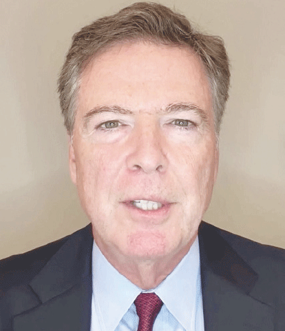 Former FBI director James Comey.