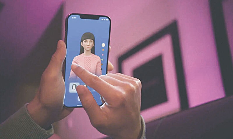 A user interacts with a smartphone app to customise an avatar for a personal artificial intelligence chatbot | Reuters