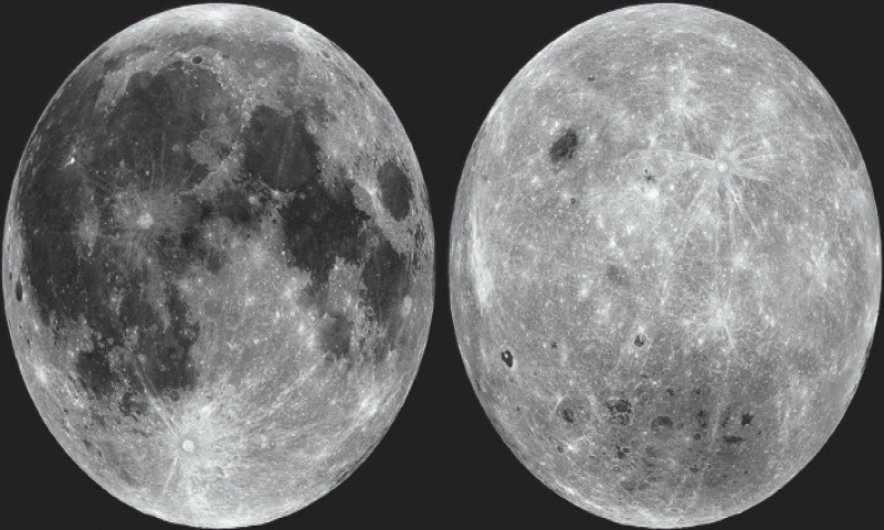 VIEWS of the moon&rsquo;s near side (left) and far side (right), put together from observations made by Nasa&rsquo;s Lunar Reconnaissance Orbiter. &mdash; Reuters