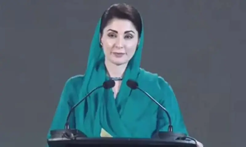 Punjab Chief Minister Maryam Nawaz Sharif addresses a ceremony in Lahore on October 3. — DawnNewsTV