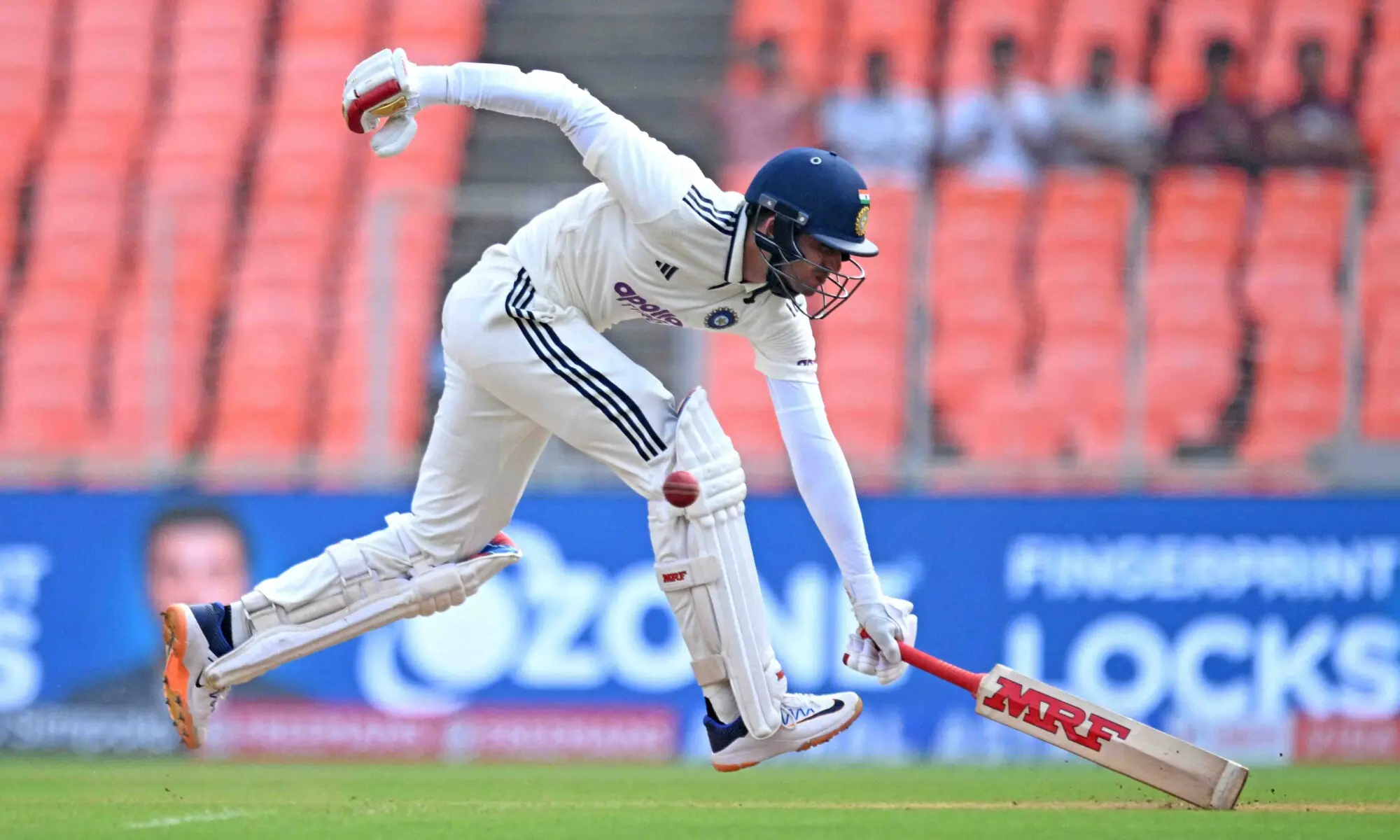 India&rsquo;s captain Shubman Gill runs between wickets during the second day of the first Test cricket match between India and West Indies at the Narendra Modi Stadium in Ahmedabad on October 3, 2025. &mdash; AFP