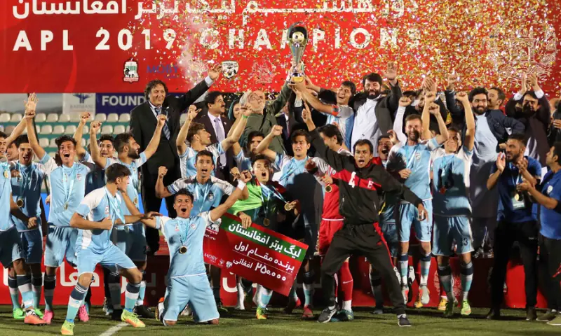 Toofan Harirod becomes the champions of Afghan Premier League in September 2019. &mdash; File Photo via Afghanistan Football Federation (the-aff.org)
