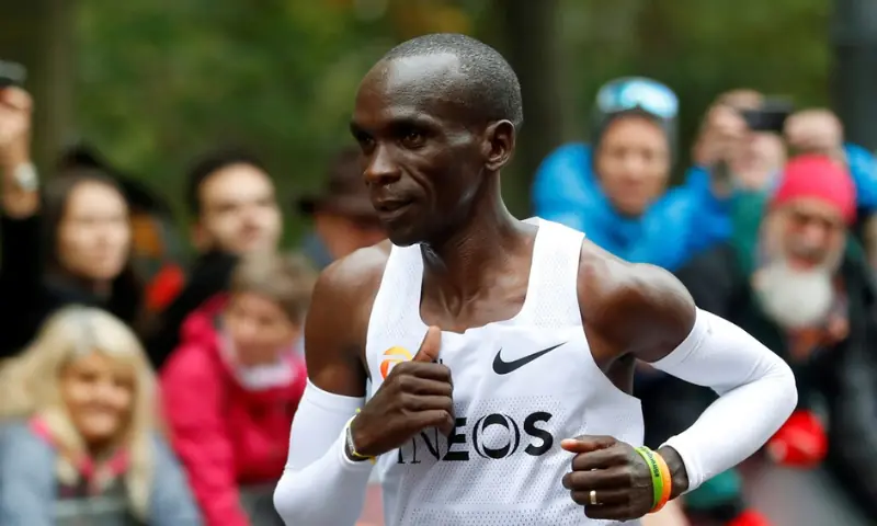 Kenya’s Eliud Kipchoge, the marathon world record holder, runs during his attempt to run a marathon in under two hours in Vienna, Austria on October 12, 2019. — Reuters/File Kenya’s Eliud Kipchoge, the marathon world record holder, runs during his attempt to run a marathon in under two hours in Vienna, Austria on October 12, 2019. — Reuters/File