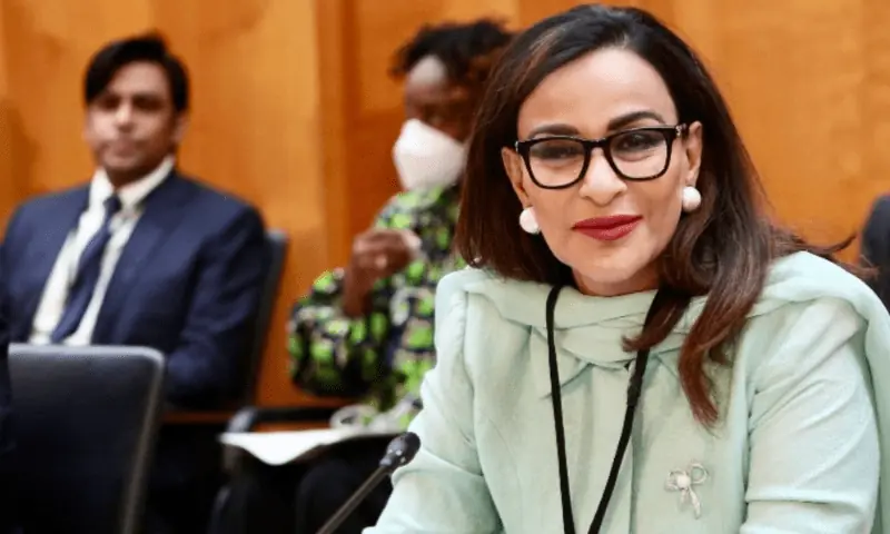 A file photo of Climate Change Minister Sherry Rehman. &mdash; Photo courtesy Twitter/File