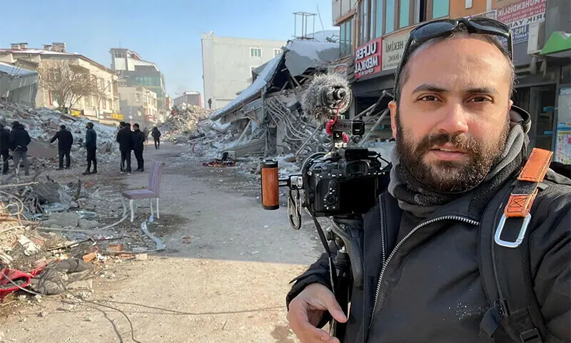Reuters’ journalist Issam Abdallah takes a selfie picture while working in Maras, Turkey, February 11, 2023.—Reuters/File Reuters’ journalist Issam Abdallah takes a selfie picture while working in Maras, Turkey, February 11, 2023.—Reuters/File