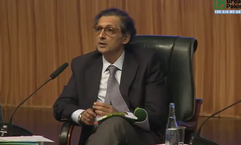 LHC’s Justice Jawad Hassan speaks during a panel discussion. — DawnNewsTV