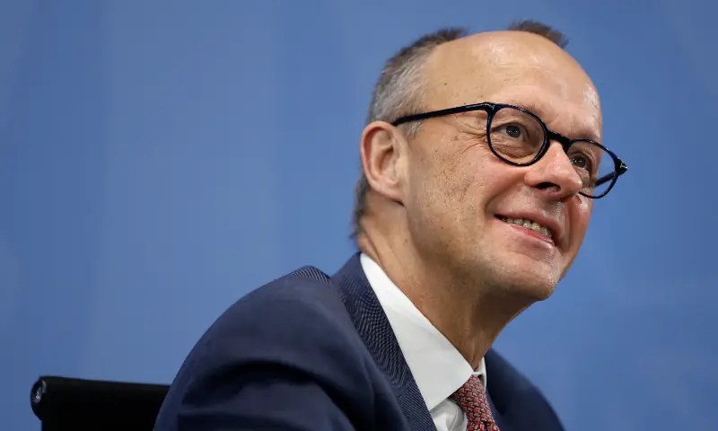 In this file photo, German Chancellor Friedrich Merz smiles during a joint press conference after a coalition committee meeting, on October 9, 2024 at the Chancellery in Berlin. — AFP/File In this file photo, German Chancellor Friedrich Merz smiles during a joint press conference after a coalition committee meeting, on October 9, 2024 at the Chancellery in Berlin. — AFP/File