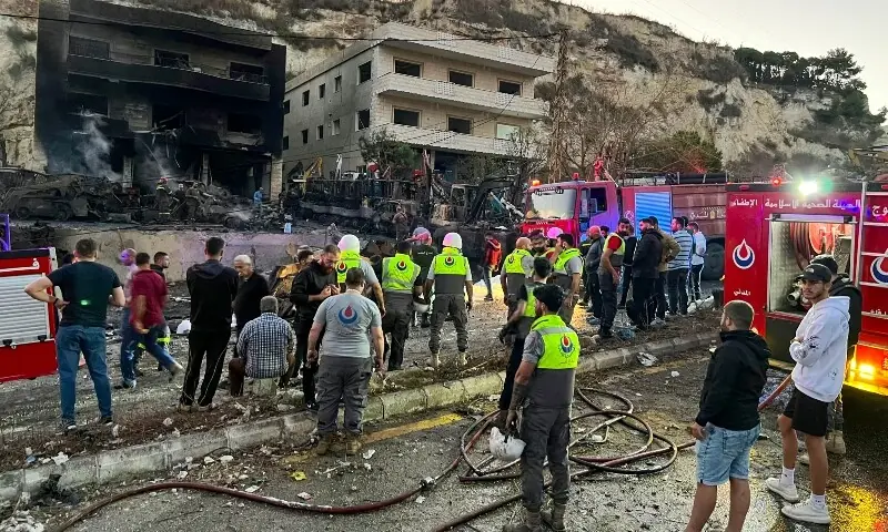 Lebanese President Joseph Aoun condemned Israel on October 11 for carrying out overnight strikes on civilian facilities that the health ministry said killed at least one person. &mdash; AFP