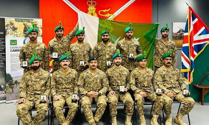 A photo of the Pakistan Army team that won the 2025 Excercise Cambrian Patrol in Wales on October 13. &mdash; ISPR