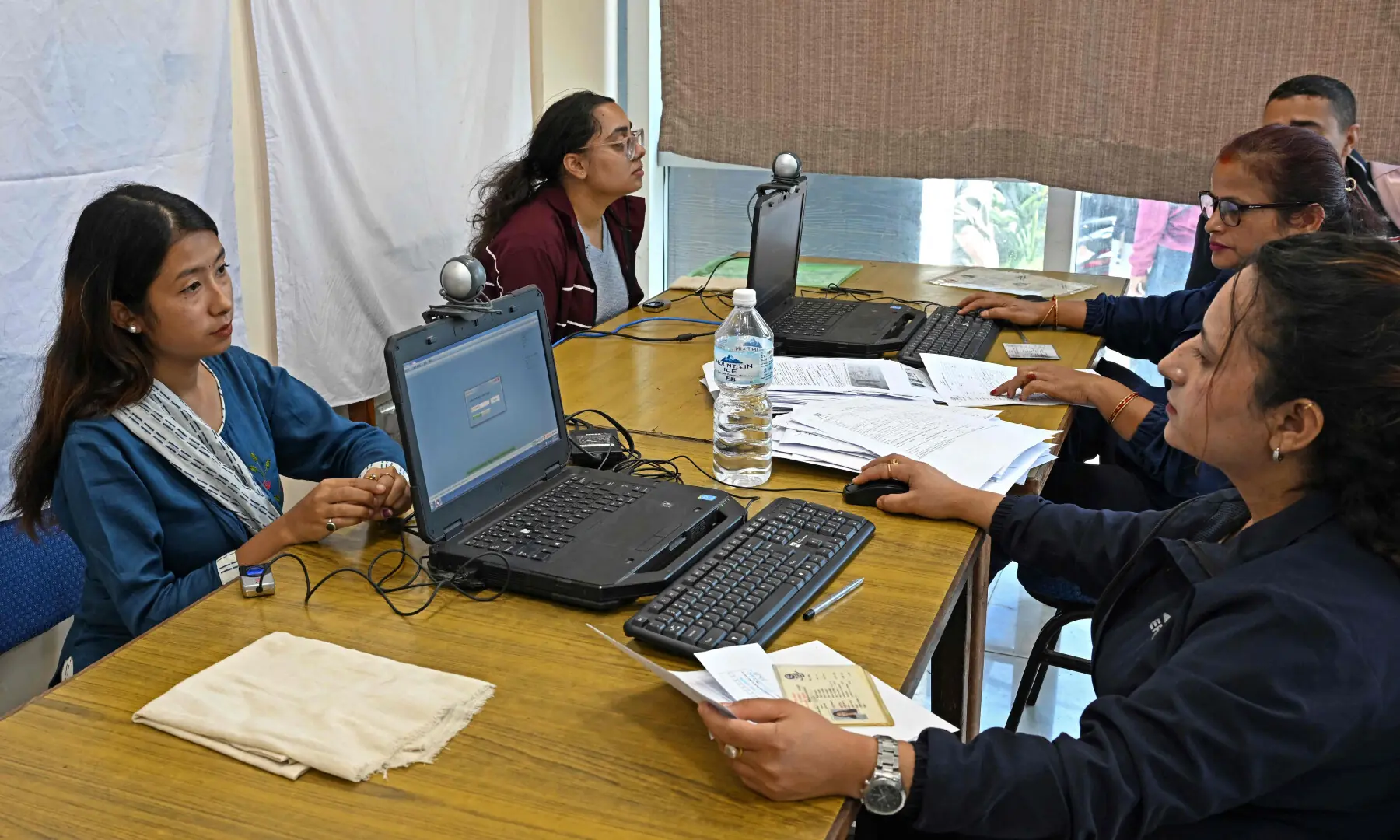 Youths register themselves for the upcoming Nepal’s parliamentary elections, in Kathmandu on October 13, 2025. — AFP Youths register themselves for the upcoming Nepal’s parliamentary elections, in Kathmandu on October 13, 2025. — AFP