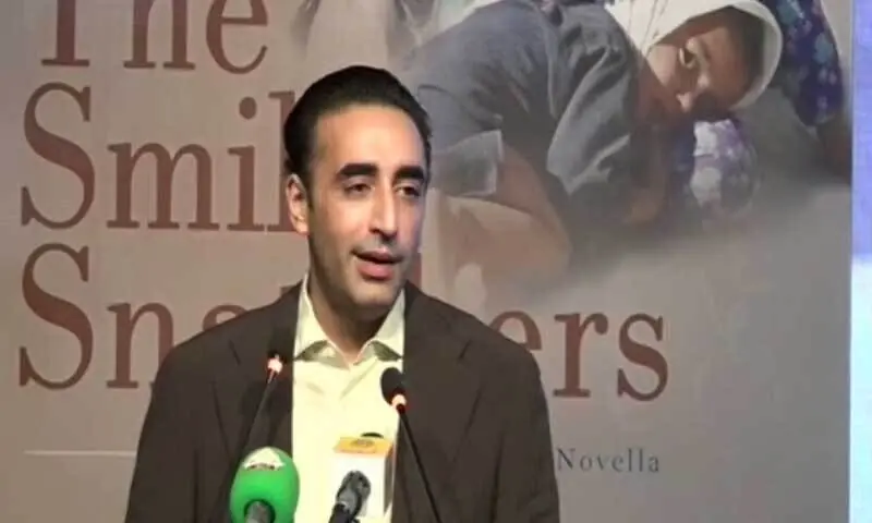 PPP Chairman Bilawal Bhutto-Zardari adressing at a seminar in Karachi on Tuesday. —DawnNewsTV PPP Chairman Bilawal Bhutto-Zardari adressing at a seminar in Karachi on Tuesday. —DawnNewsTV