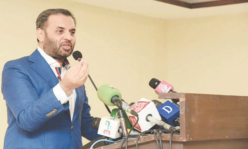 Health Minister Mustafa Kamal speaks at the press conference.—PPI/file Health Minister Mustafa Kamal speaks at the press conference.—PPI/file