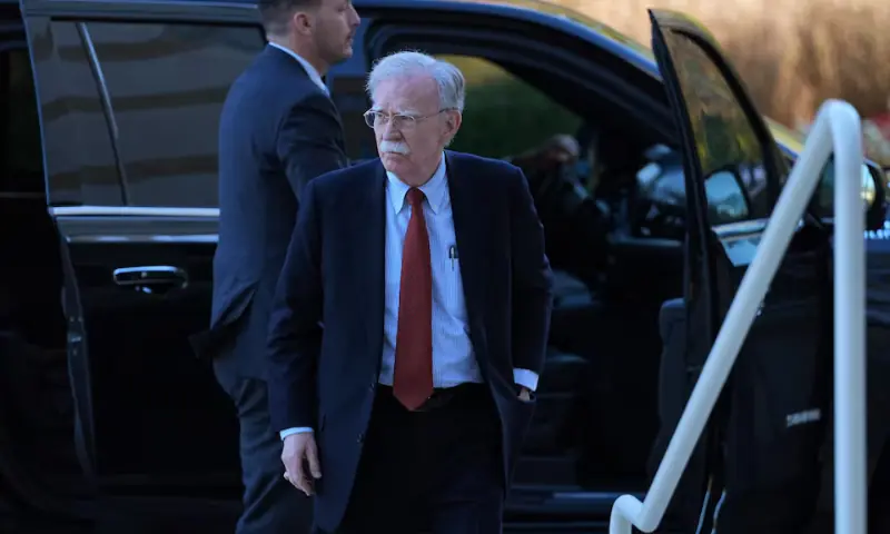 Former White House national security adviser John Bolton arrives at US District Court for the District of Maryland, in Greenbelt, Maryland, US, on October 17, 2025. &mdash; Reuters