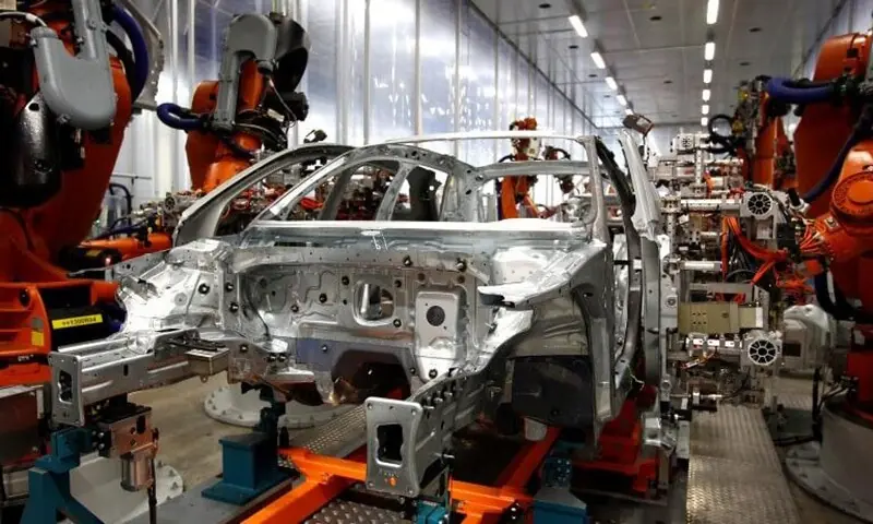 A file photo of a car manufacturing plant in Pakistan. &mdash; Reuters/File