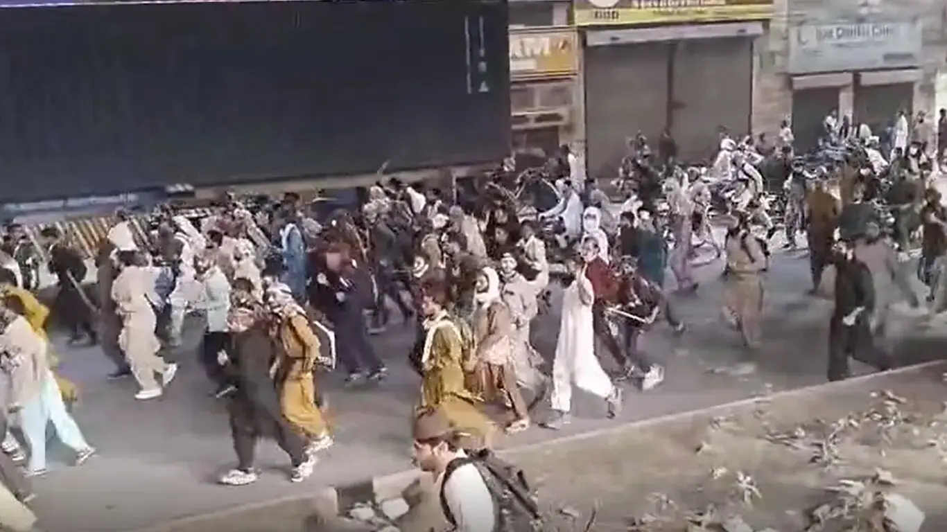 In this file photo, TLP protesters begin their march in Lahore on October 10. — Screengrab/File In this file photo, TLP protesters begin their march in Lahore on October 10. — Screengrab/File