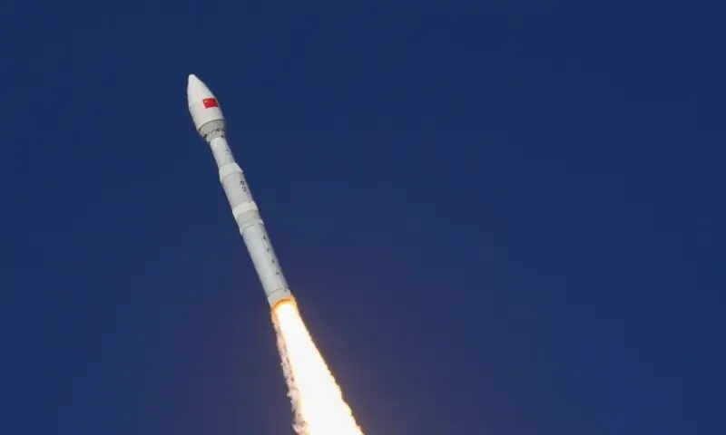 Suparco launches Hyperspectral Satellite (HS-1) from a Chinese launch centre on Oct 19. — Photo via Suparco