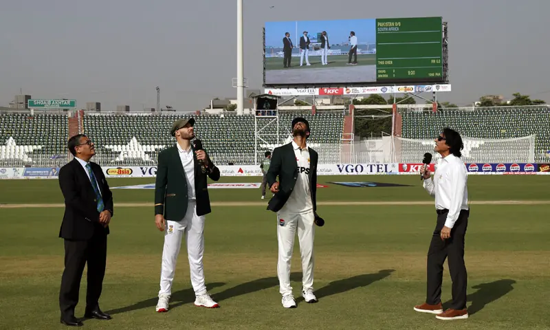 پاکستان نے ٹاس جیت کر پہلے بیٹنگ کا فیصلہ کیا&mdash; فوٹو: پاکستان کرکٹ، ایکس