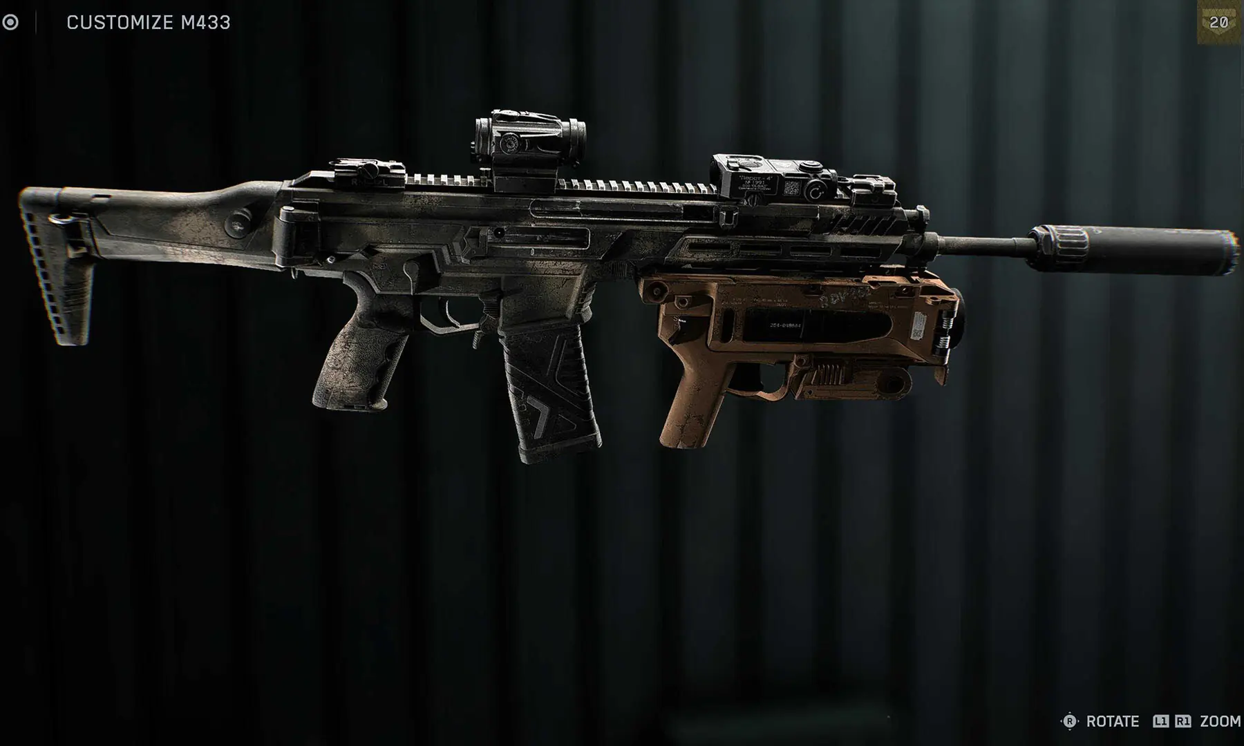 An image of the M433 assault rifle from Battlefield 6. &mdash; Screengrab by author