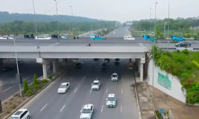 This image shows scenes of Islamabad on October 13. &mdash; Photo courtesy Islamabad Police X