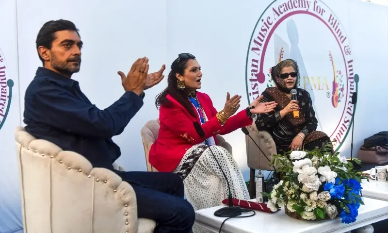 (L-R): Alyy Khan, Huma Haji Zikar Pardesi and  Nadira Panjwan. &mdash;  Fahim Siddiqi / White Star