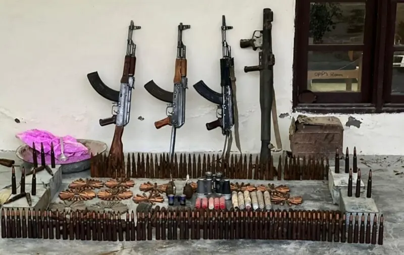 Weapons recovered during an IBO by security forces in Sarwakai area of South Waziristan district. — Photo by ISPR/File Weapons recovered during an IBO by security forces in Sarwakai area of South Waziristan district. — Photo by ISPR/File