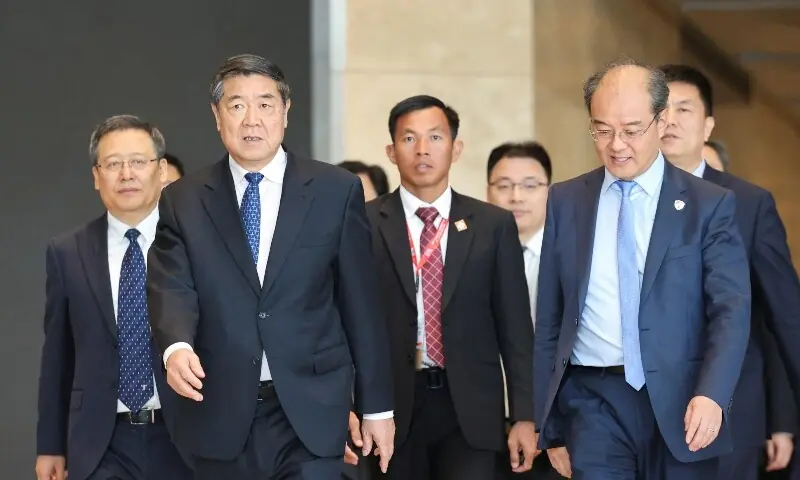 Chinese Vice Premier He Lifeng leaves after the trade talks between the US and China, in Kuala Lumpur, Malaysia on October 26. — Reuters