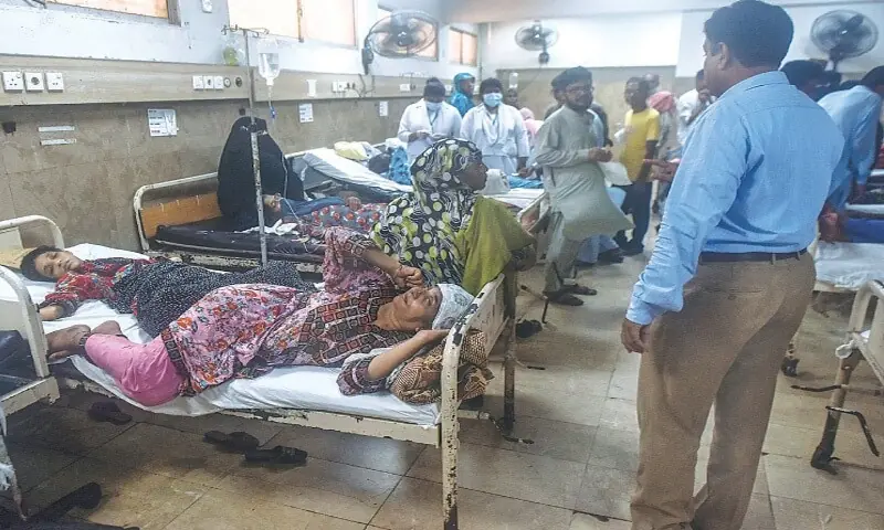 In this file photo patients receive treatment in the Emergency Ward of the Dr Ruth Pfau Civil Hospital Karachi. &mdash; White Star