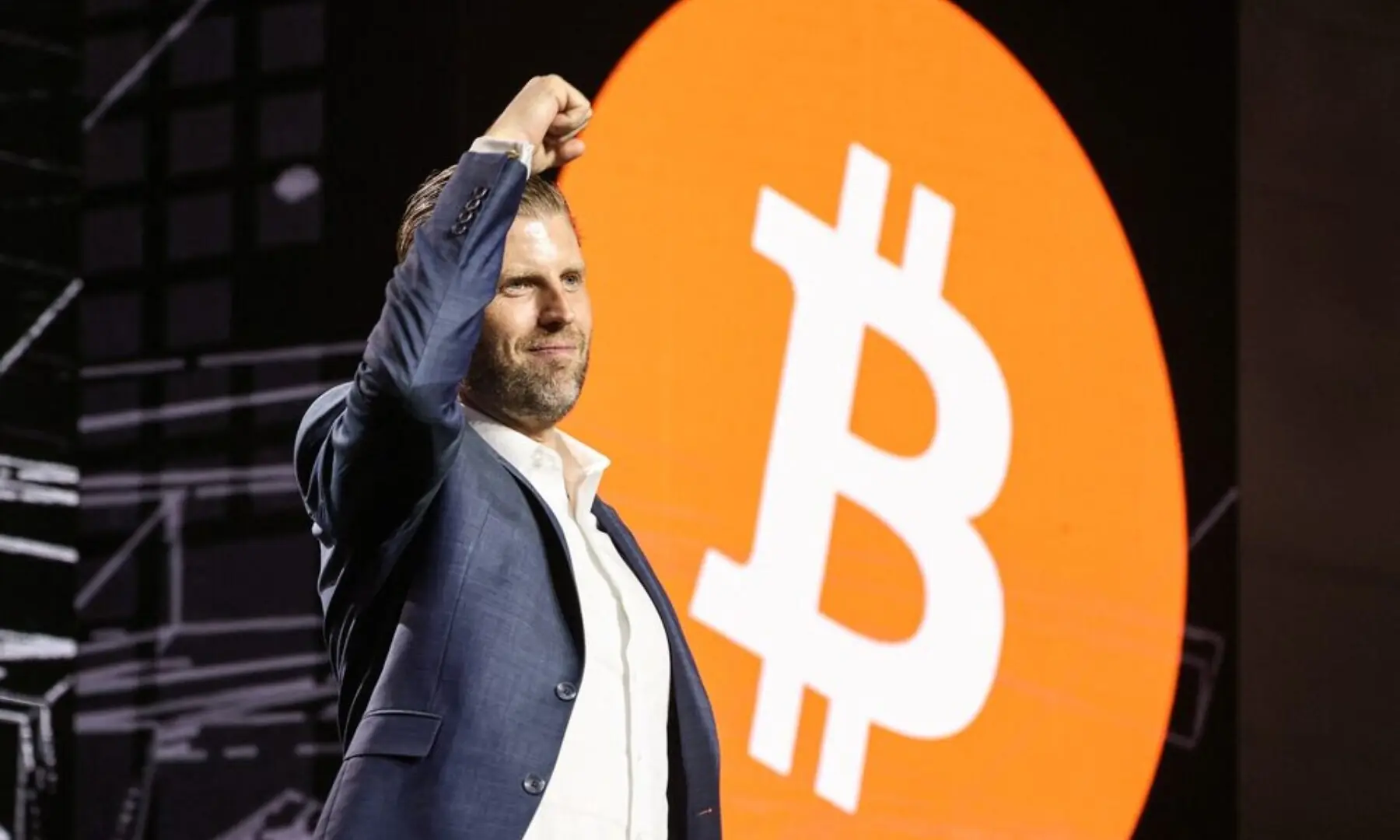 Eric Trump made an appearance at the Bitcoin Asia conference in Hong Kong in August. &mdash; Reuters