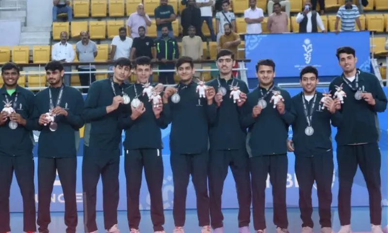 Pakistan won a silver medal in boys volleyball at the Asian Youth Games. &mdash; Photo via Instagram/bayg.bh