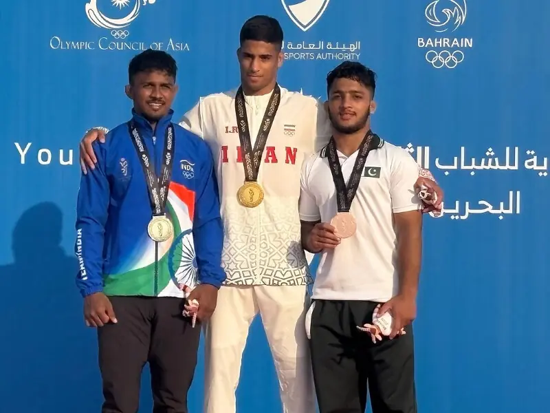 Wrestler Hassan Ali secures third medal for Pakistan in Asian Youth Games