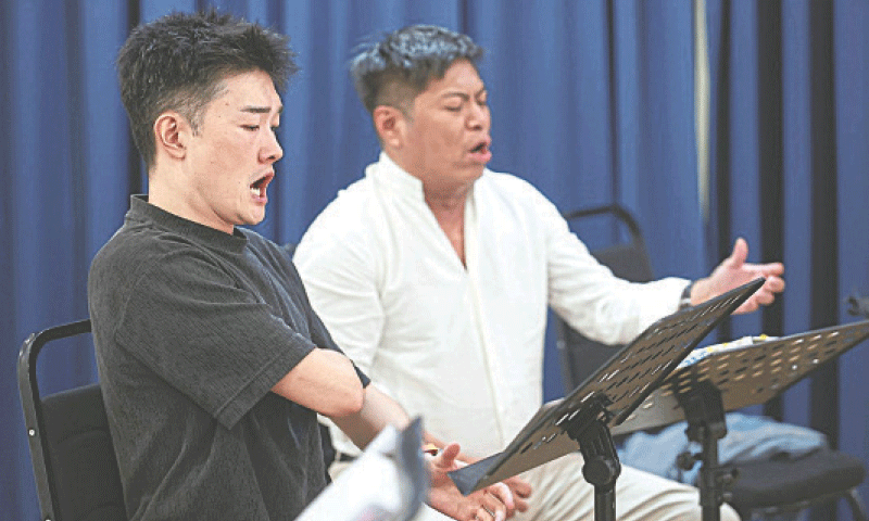 Cao Yixiao steps into the titular role of Don Giovanni and Mak Chi Hoe takes on the part of his ever-resourceful servant, Leporello.&mdash;Courtesy The Star